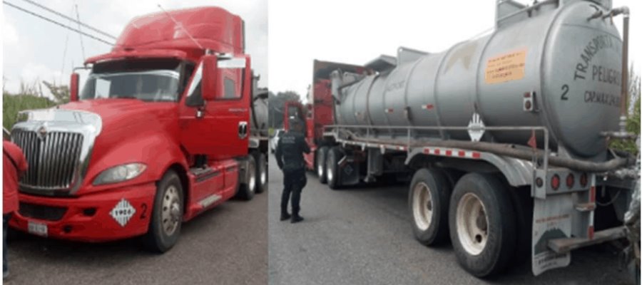 Recuperan tráiler en Plátano y Cacao 1era. sección