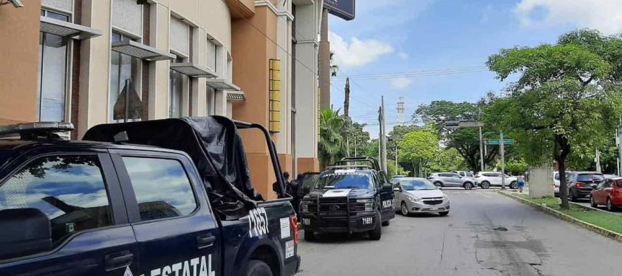 Registran movilización policiaca en Paseo Usumacinta