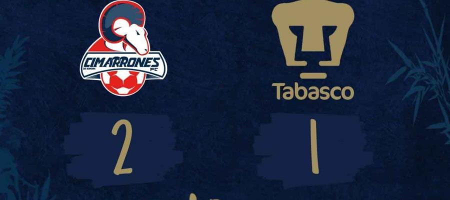 Pumas Tabasco cae ante Cimarrones y pierde ‘invicto’