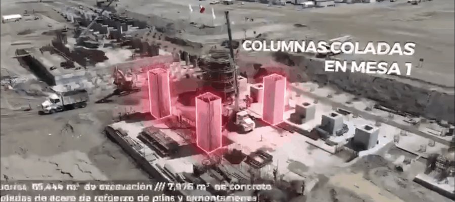 Concluye construcción de pilas en diversas plantas de la refinería de Dos Bocas