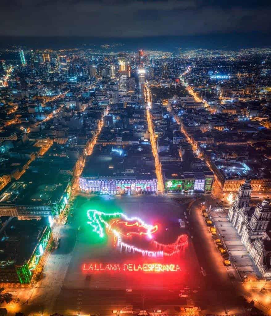 Cercan Zócalo de la CDMX por festividades patrias; 2,800 policías vigilan el Centro Histórico
