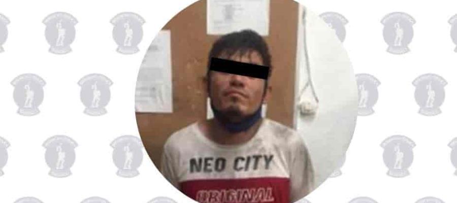 Detienen a sujeto que asaltó una taquería en la colonia La Manga