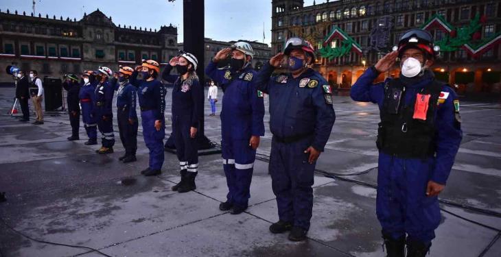 Rinde gobierno federal homenaje a víctimas de sismos