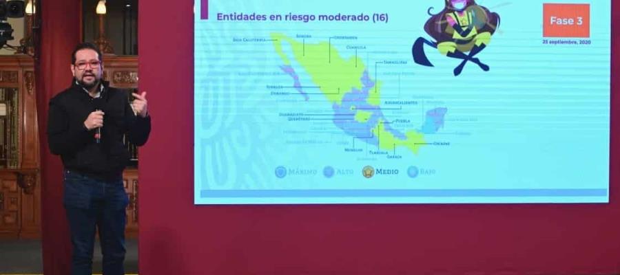 Campeche, primer estado en llegar a semáforo epidemiológico verde; 16 estados más mantendrán color amarillo: Ssa