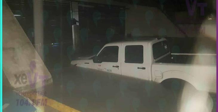 Se registran anegaciones en parte baja del Hospital Rovirosa; no es área de atención