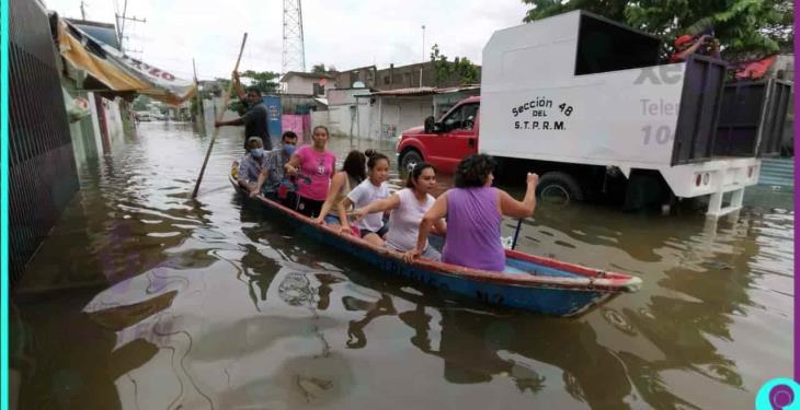 Lluvias mantienen anegada la col. Gaviotas Sur, Sector Valle Verde