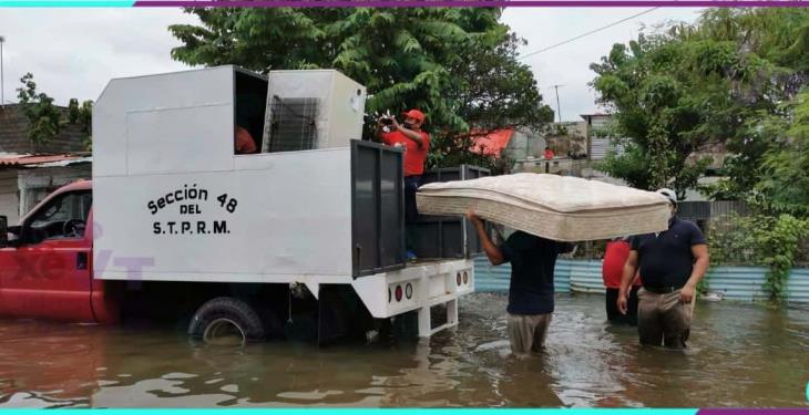 Lluvias mantienen anegada la col. Gaviotas Sur, Sector Valle Verde