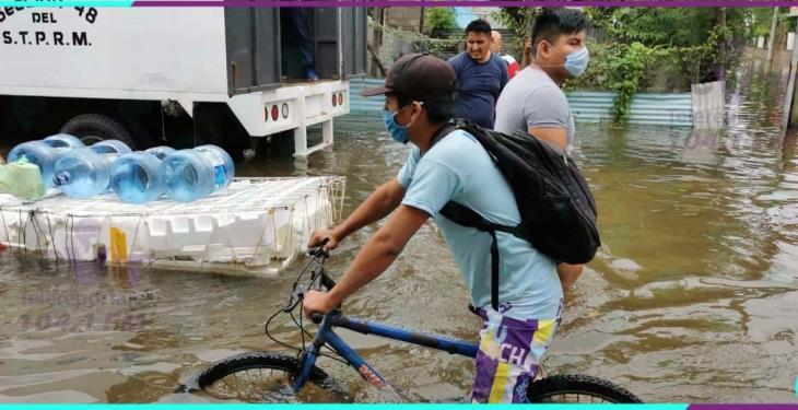 Lluvias mantienen anegada la col. Gaviotas Sur, Sector Valle Verde