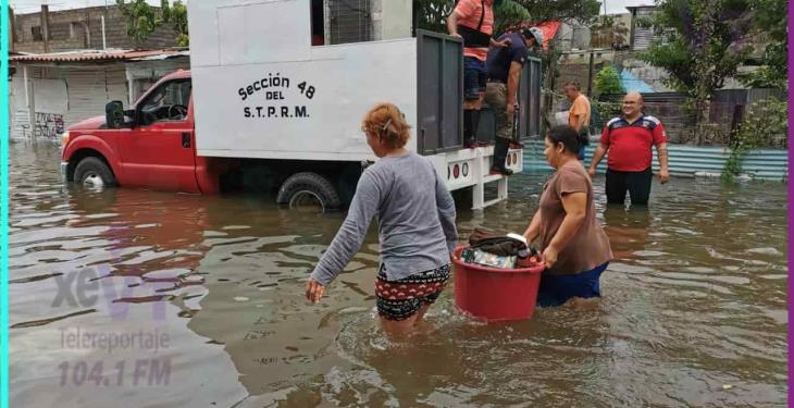 Lluvias mantienen anegada la col. Gaviotas Sur, Sector Valle Verde