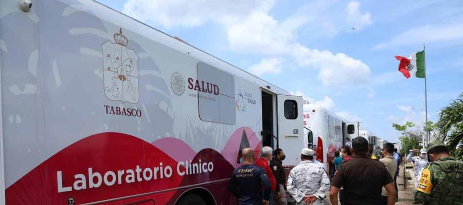 Participa Tabasco con caravanas de la salud en operativo de vigilancia en la frontera sur ante posible llegada de migrantes