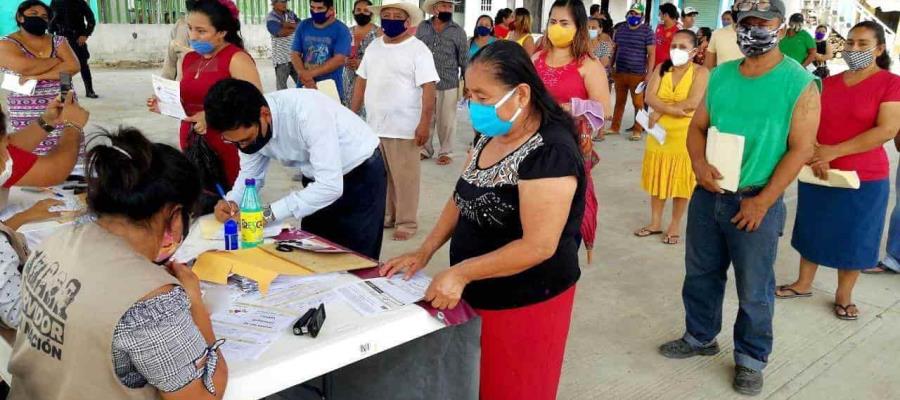 Inició ayer dispersión de apoyos económicos en Tabasco; equivalen hasta el monto de 2 UMAS mensuales