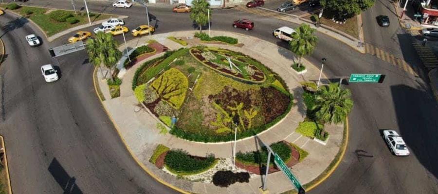 Sufre reloj floral de Villahermosa descarga eléctrica que le provocó daños en el motor Sufre reloj floral de Villahermosa descarga eléctrica que le provocó daños en el motor