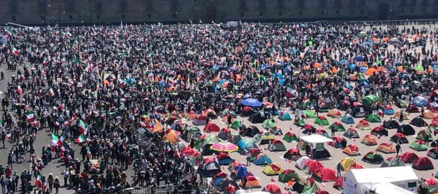 Anuncia FRENAAA formación de autodefensas para el campamento del Zócalo e instalación de vallas electrificadas