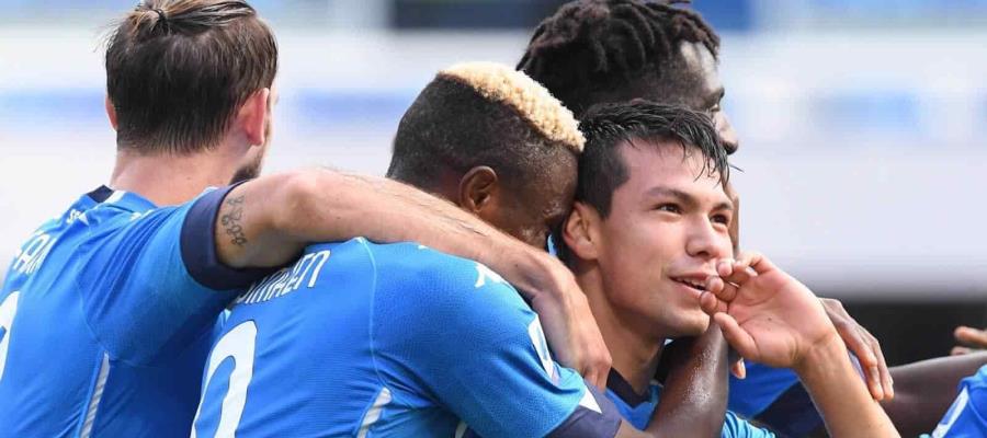 Con doblete el “Chucky” Lozano da victoria al Napoli ante el Atalanta; el mexicano ya es líder de goleo en Italia