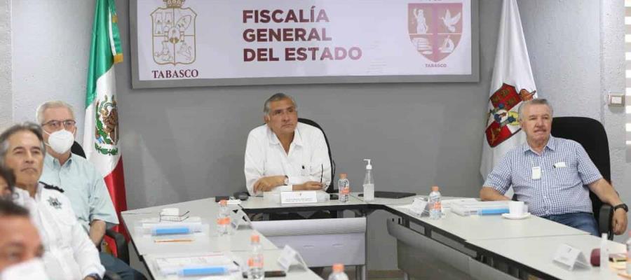 Encabeza Adán Augusto reunión para evaluar ante-proyecto de seguridad integral para Tabasco