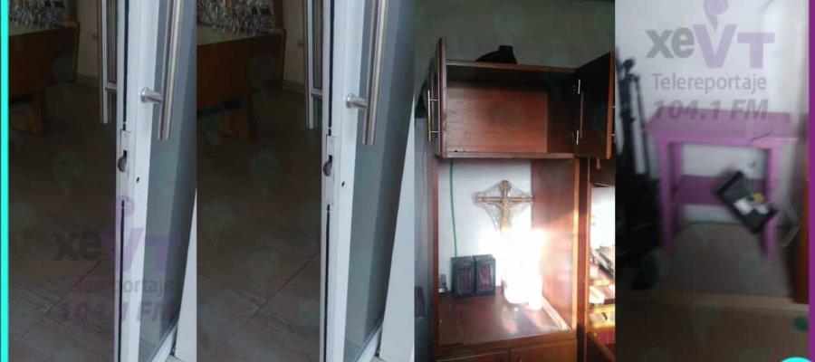 Sufre la parroquia de San Marcos un nuevo asalto; se llevan equipo de sonidos y objetos sagrados