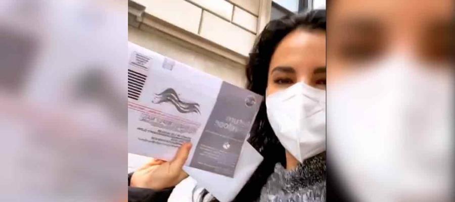 La tabasqueña Martha Higareda llama a estadounidenses a votar por su próximo presidente