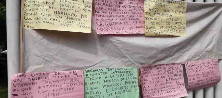 Compromete Invitab ampliar programa de viviendas en Cacahuatalillo y manifestantes se retiran