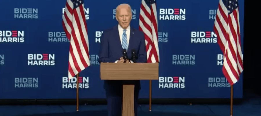 Ante virtual triunfo Joe Biden asegura que gobernará para todos los estadounidenses