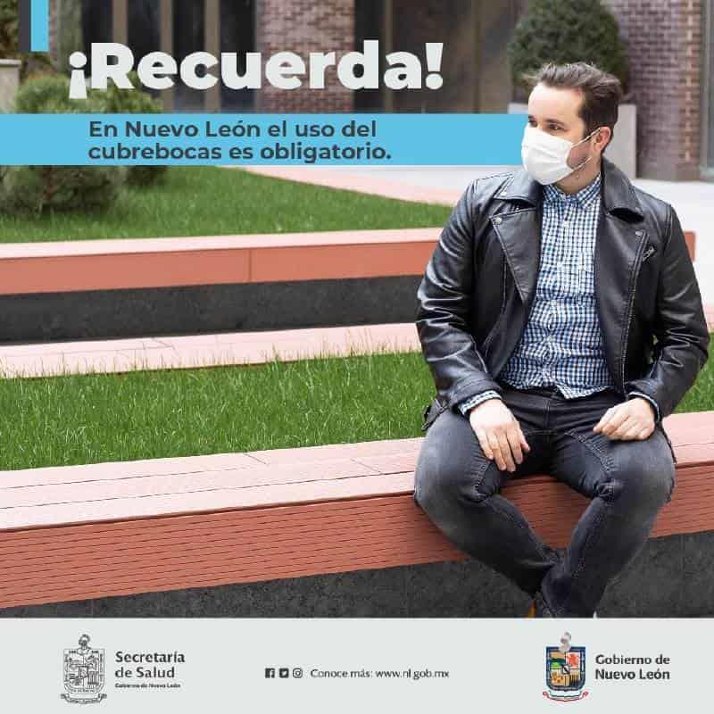 Registra Nuevo León 20 detenidos por no usar cubrebocas