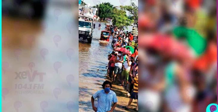 Fotogalería| Sufre Gaviotas Sur, sector Armenia, inundaciones por el río Grijalva