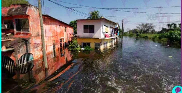 Fotogalería| Sufre Gaviotas Sur, sector Armenia, inundaciones por el río Grijalva
