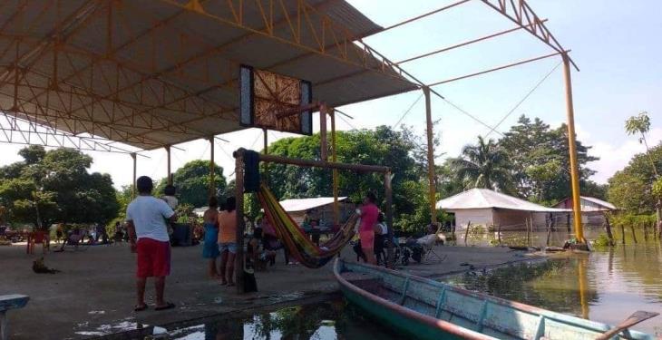 Solicitan damnificados por apoyo y baños portátiles ante afectaciones por inundaciones Solicitan damnificados por apoyo y baños portátiles ante afectaciones por inundaciones