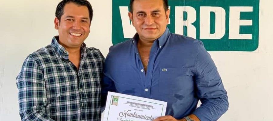 Nombra el PVEM Tabasco a Armin Marín Saury como delegado político en Emiliano Zapata