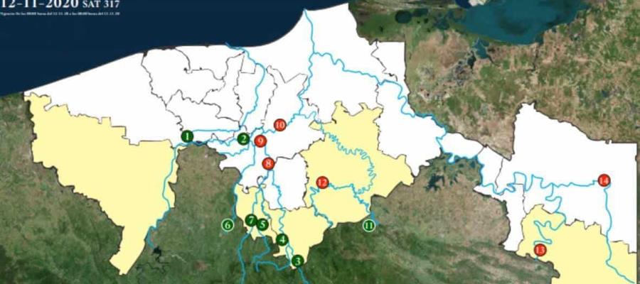 Incrementa nivel del Río Usumacinta; provoca afectaciones en Jonuta y Centla