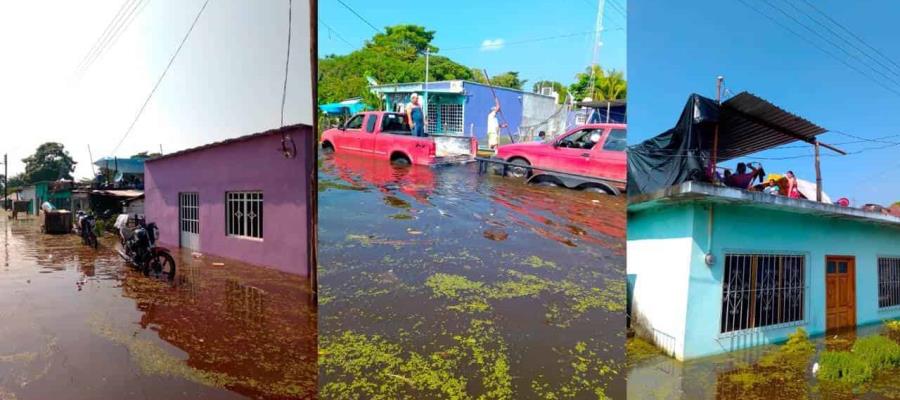 En Jonuta el Usumacinta afecta a más de mil familias