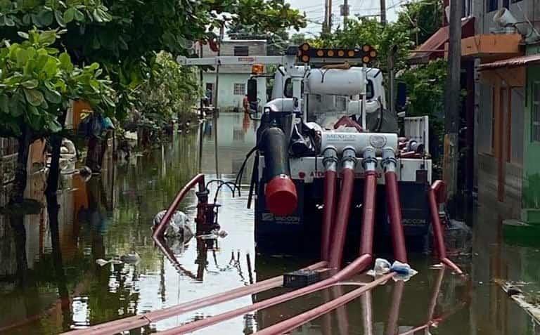 Recibirá Tabasco equipos de bombeo de Nayarit para apoyar en zonas anegadas