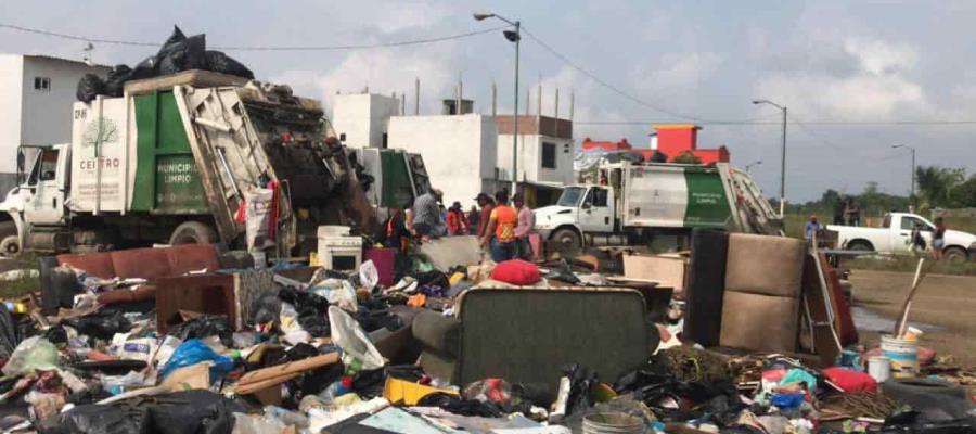 Ayuntamiento de Centro pone en marcha operativo de limpieza en fraccionamientos La Venta y Los Almendros