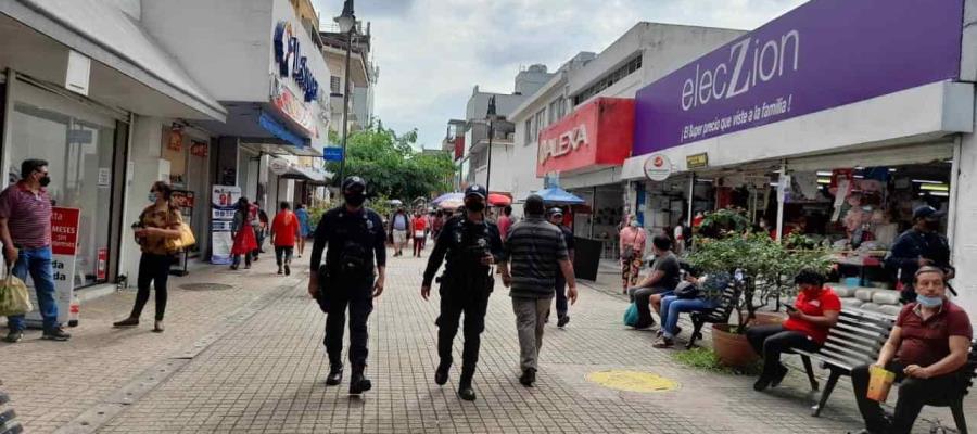 “Refuerzan” operativos en zonas inundadas y comercios…por “El Buen Fin”