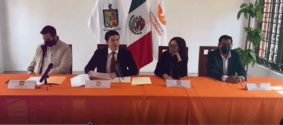 Recibe Samuel García constancia de precandidato de MC a la gubernatura de Nuevo León