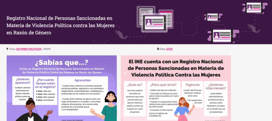 INE hace público Registro Nacional de Personas Sancionadas en Materia de Violencia Política contra las Mujeres en Razón de Género