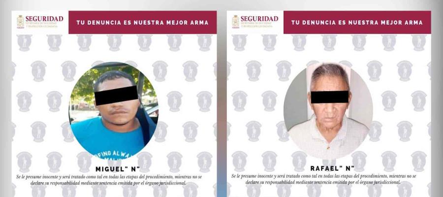 Detiene SSPC a dos masculinos por robo y agresión con arma blanca en Centro 