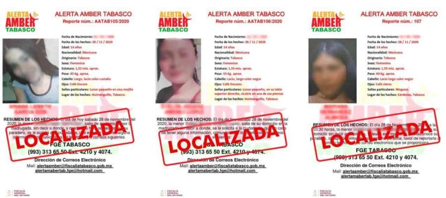 Localizan en Monterrey a tres adolescentes tabasqueñas “desaparecidas”; se fueron de sus casas por voluntad propia
