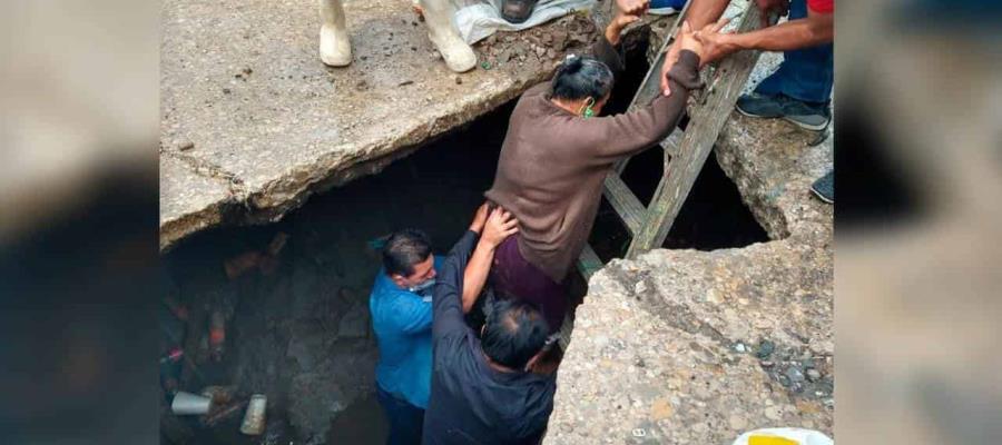 Taxista narra a Telereportaje el accidente de la mujer que cayó en socavón