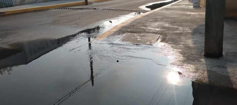 Denuncia delegación de Guatacalca, Nacajuca inundación de calles... ahora de aguas negras