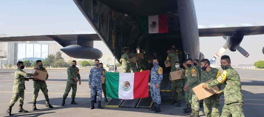 México envía 15 toneladas de ayuda humanitaria a Honduras, tras el paso de los huracanes “Eta” y “Iota”