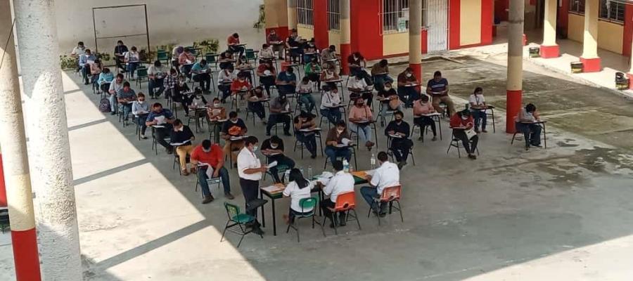 Aplica INE examen a más de 5 mil aspirantes a ser funcionarios electorales en Tabasco en el Proceso Electoral Federal 2020-2021