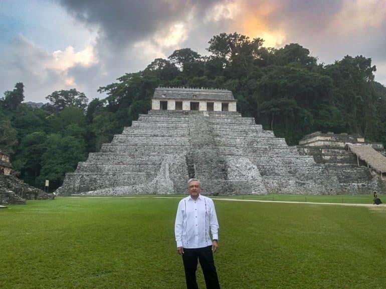 Recibirá AMLO el año nuevo en templo de la “Reina roja” en Palenque Chiapas