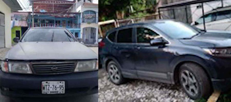 Recuperan vehículos con reporte de robo en Villahermosa Recuperan vehículos con reporte de robo en Villahermosa