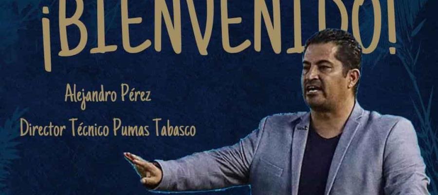 Pumas Tabasco anuncia a Alejandro Pérez Macías como nuevo DT