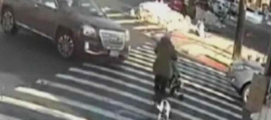 Atropellan a abuelita y su nieto de dos años en Nueva York; chofer se da a la fuga