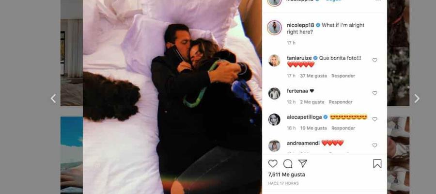 Reaparece Peña Nieto en Instagram de su hija Nicole