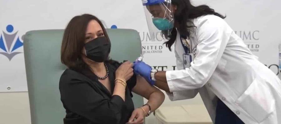 Vicepresidenta electa de EU, Kamala Harris, se vacuna contra el coronavirus Vicepresidenta electa de EU, Kamala Harris, se vacuna contra el coronavirus