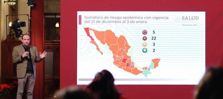 Llega México a 124 mil defunciones por Covid-19; se han vacunado a 24 mil personas