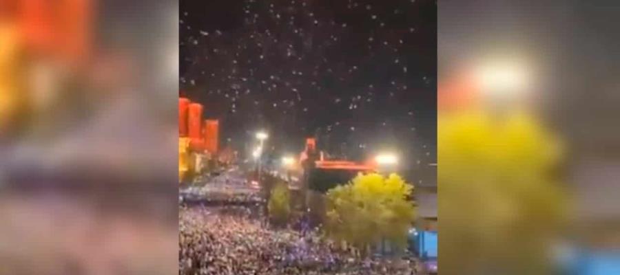 Wuhan, China recibe el año nuevo sin sana distancia