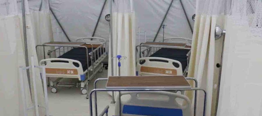 Reportan ocupación del 70.23% de camas de hospitalización en Tabasco